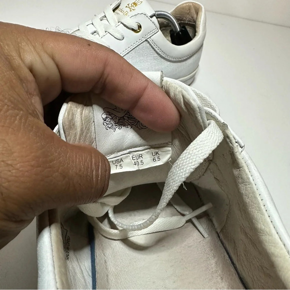 Psycho Bunny Shoes Mens 7.5 Lucky Find White Low Top All Over Logo (156 Box 19) - Picture 12 of 12